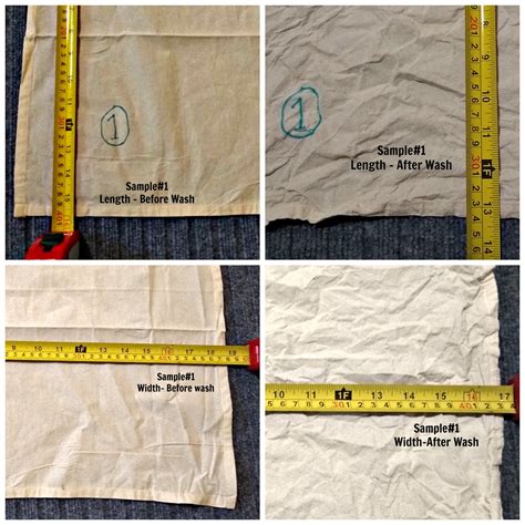 shrinkage test of fabric